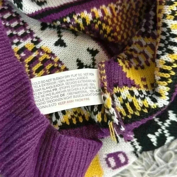 New Belgium Voodoo Ranger Purple and Yellow Holiday Beer Sweater, M - Picture 10 of 12